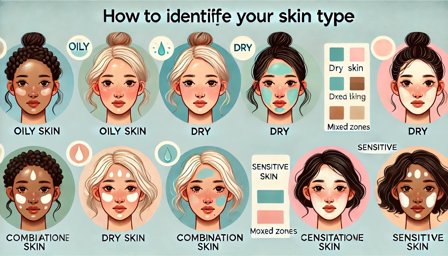 Discover How to Identify Your Skin Type: Oily, Dry, Combination, or Sensitive